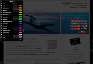 Heamap-of-Click-Activity-on-Jetcharter-Homepage