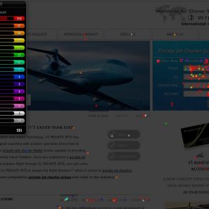 Heamap-of-Click-Activity-on-Jetcharter-Homepage