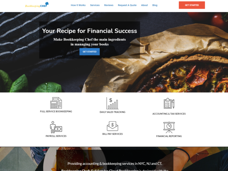bookkeeping chef seo and content case study