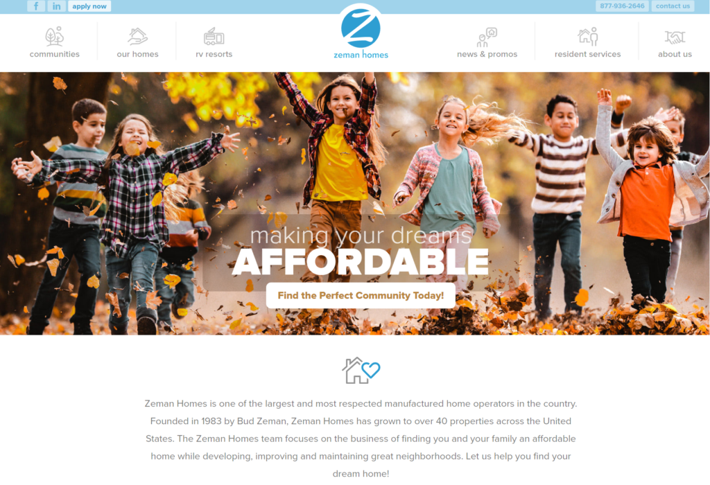 zeman-homes-local seo case study