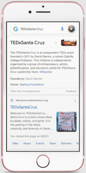 tedx santa cruz knowledge graph