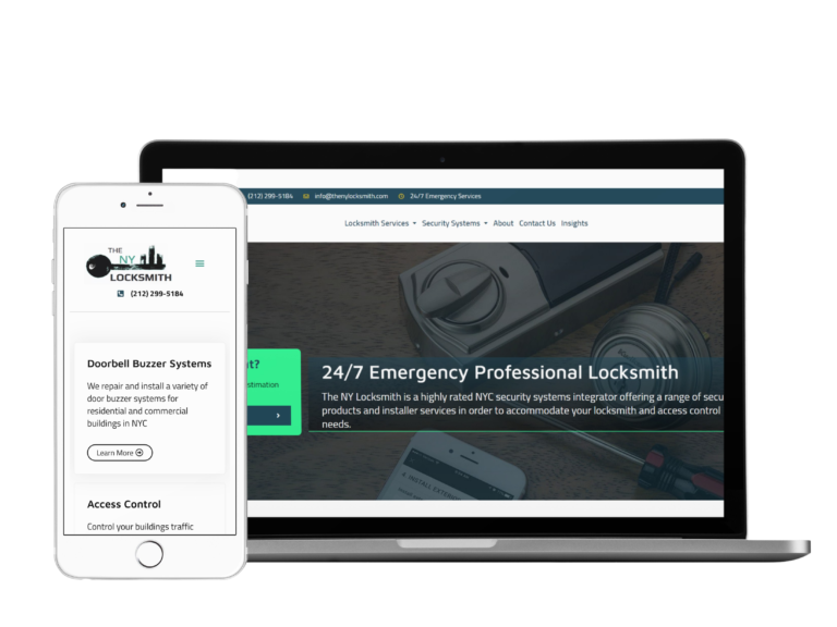 The NY Locksmith web design rebranding case study