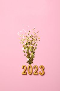 Concept of Happy New Year 2023, Happy New Year composition