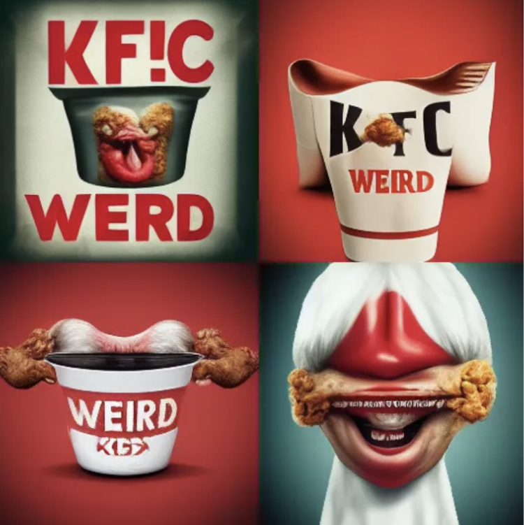 KFC mock ads created by artificial intelligence 